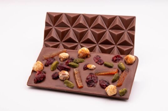 Milk Chocolate Mendiant Bar